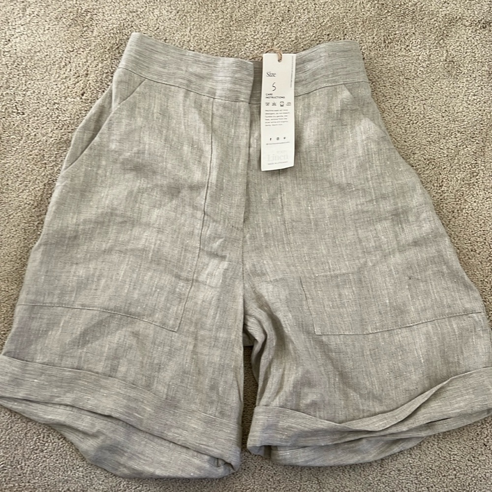 Linen Handmade Studio Shorts